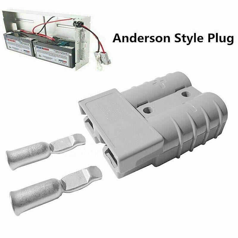 10PCS Anderson Style Plug 50A 12V 24V DC Connectors for Solar 4WD Battery Systems