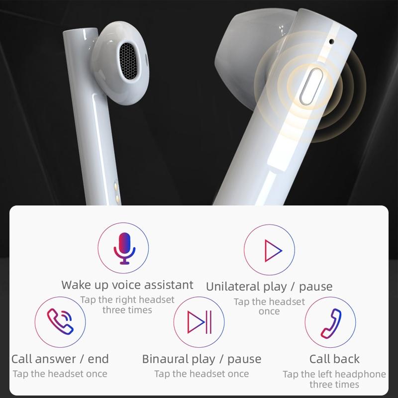 Mini Solar Sport Bluetooth Earphones with Charging Box