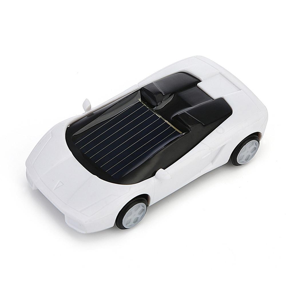 3-piece Solar Mini Car Racer Toy for Kids - Powered by the Sun - Yellow