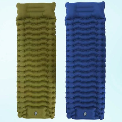 Inflatable Camping Mattress Sleeping Pad with Built-in Pillow and Pump