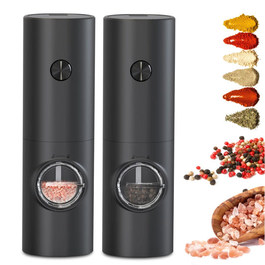 Electric Salt and Pepper Grinder with LED Light
