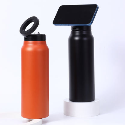 Magnetic Phone Holder Insulated Water Bottle
