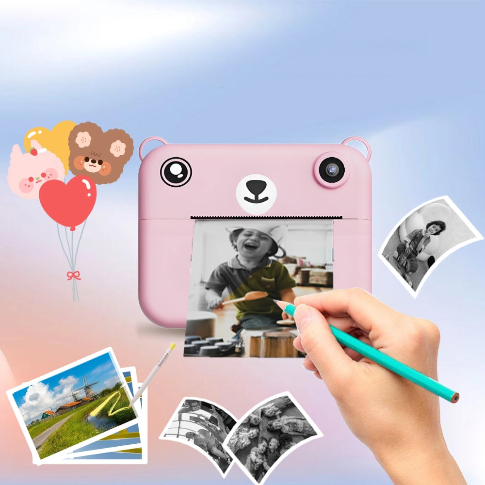 Kids Instant Print Camera 1080P HD Video Recorder