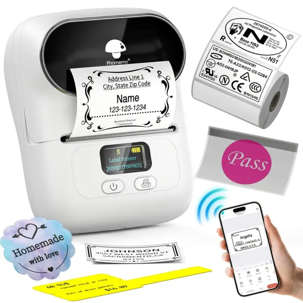 Self-adhesive Smart Thermal Label Printer Wireless Sticker Printer