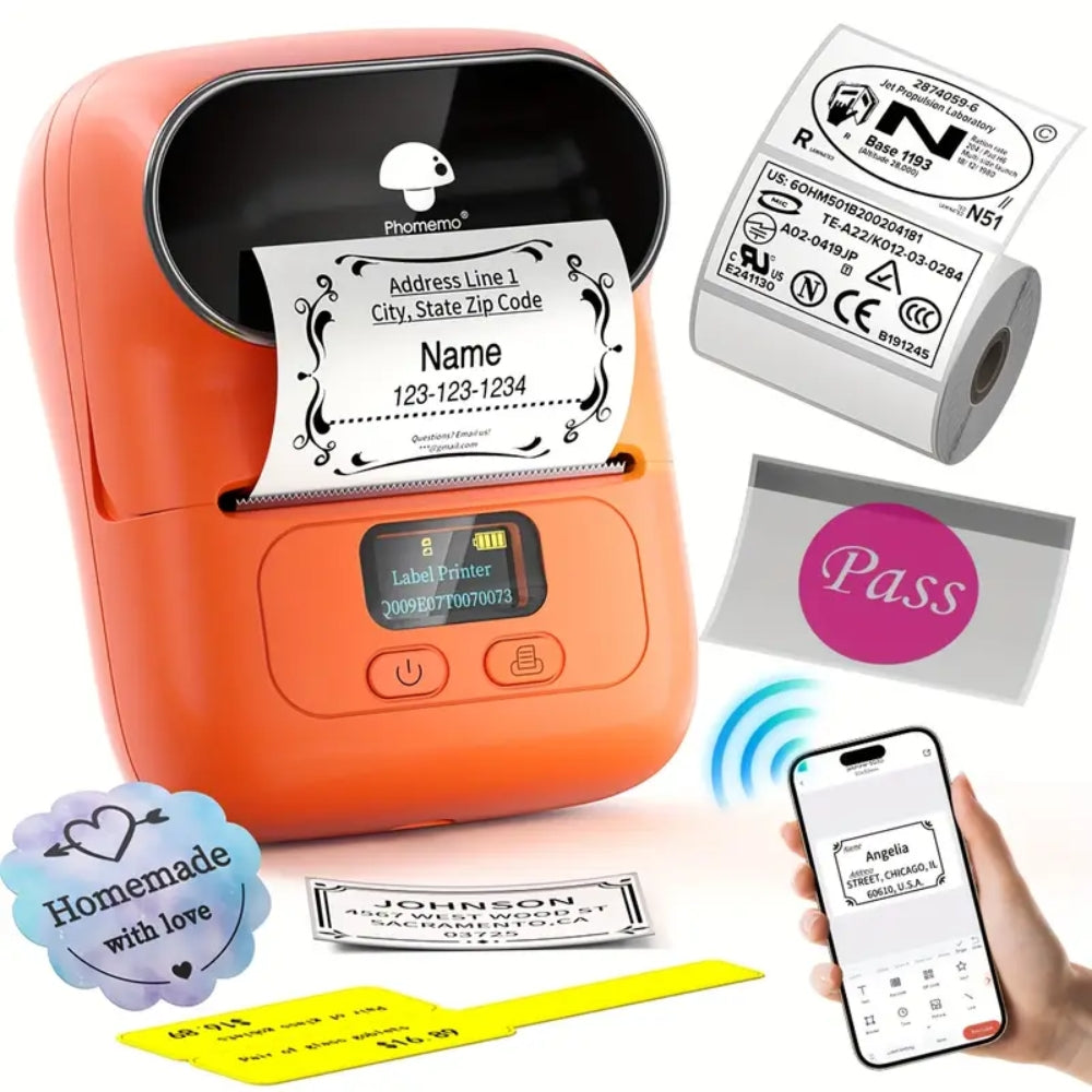 Self-adhesive Smart Thermal Label Printer Wireless Sticker Printer