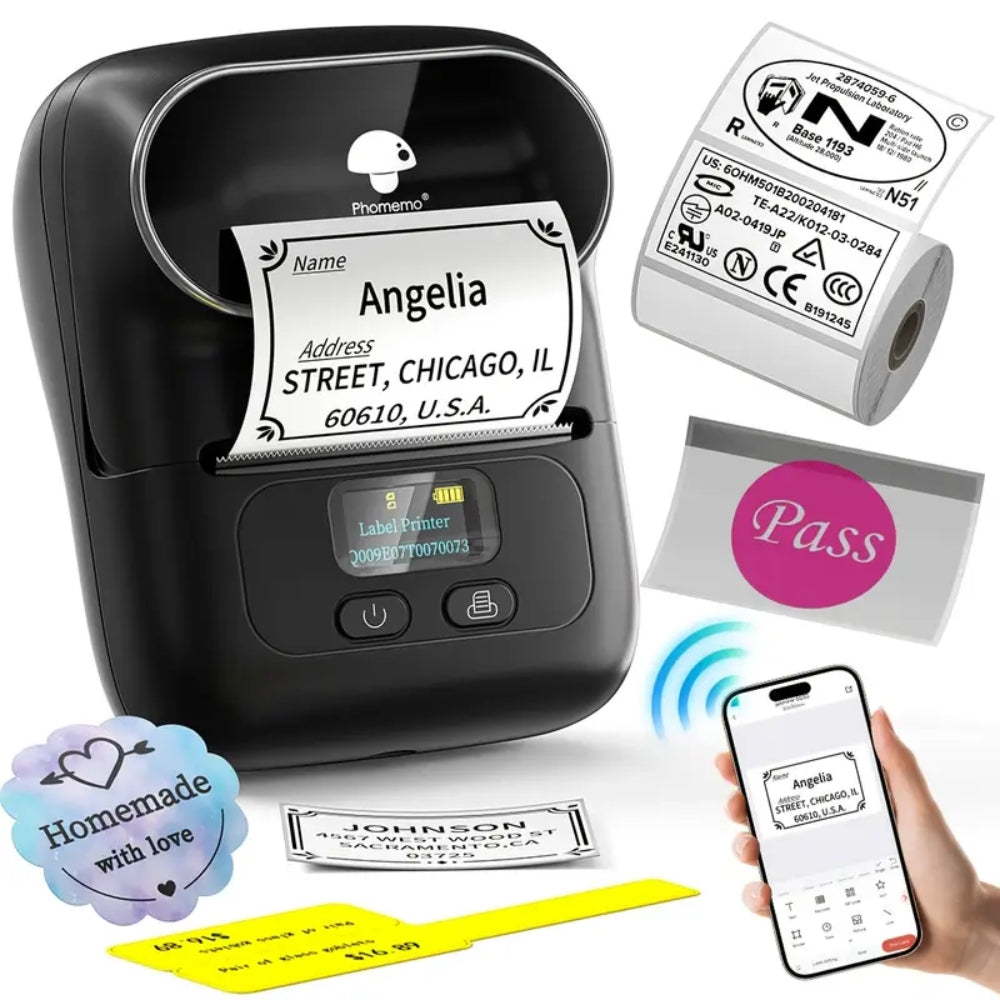 Self-adhesive Smart Thermal Label Printer Wireless Sticker Printer