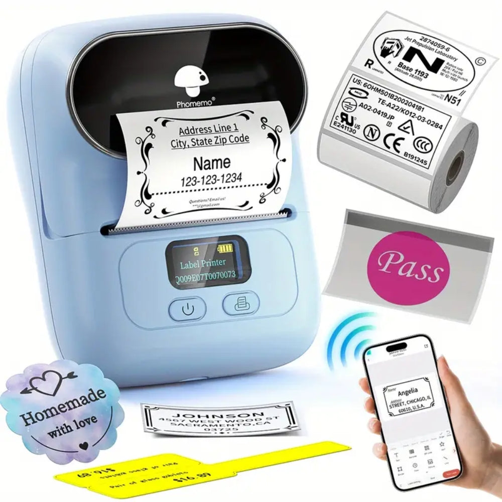 Self-adhesive Smart Thermal Label Printer Wireless Sticker Printer