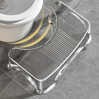 1PC Thick Anti-Slip Toilet Stool - Ergonomic Squatting Footstool for Bathroom, Adult Squat Potty