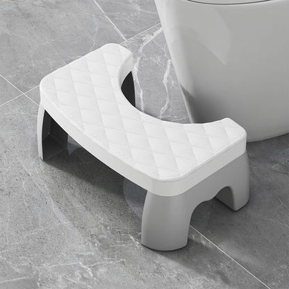 1PC Thick Anti-Slip Toilet Stool - Ergonomic Squatting Footstool for Bathroom, Adult Squat Potty