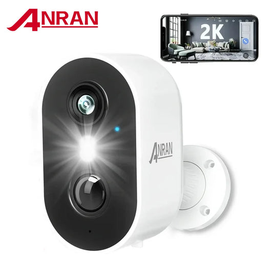 Anran Best Selling 3MP 2K Rechargeable Battery Waterproof Outdoor Wireless Wifi Mini Security CCTV Camera