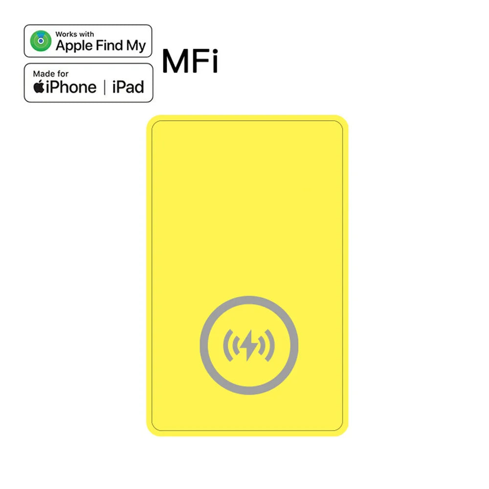 Rechargeable Wallet Tracker Card Finder MFi Certified Find My Smart Air Tag BT 5.2 Bag Luggage GPS Track Locator for Apple