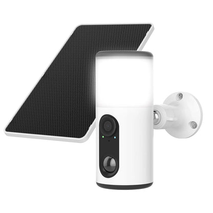 ANRAN 2K Solar Security Camera,Wireless WiFi Floodlight Camera Outdoor,Color Night Vision,Motion Detection,Spotlight Siren Alarm