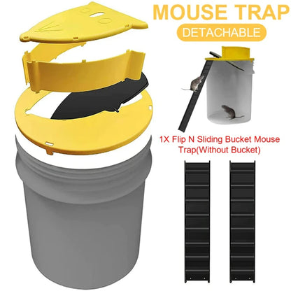 Mouse Catcher Automatic Reset Flipping Sliding Bucket Lid Automatic Reset After Catching Mice