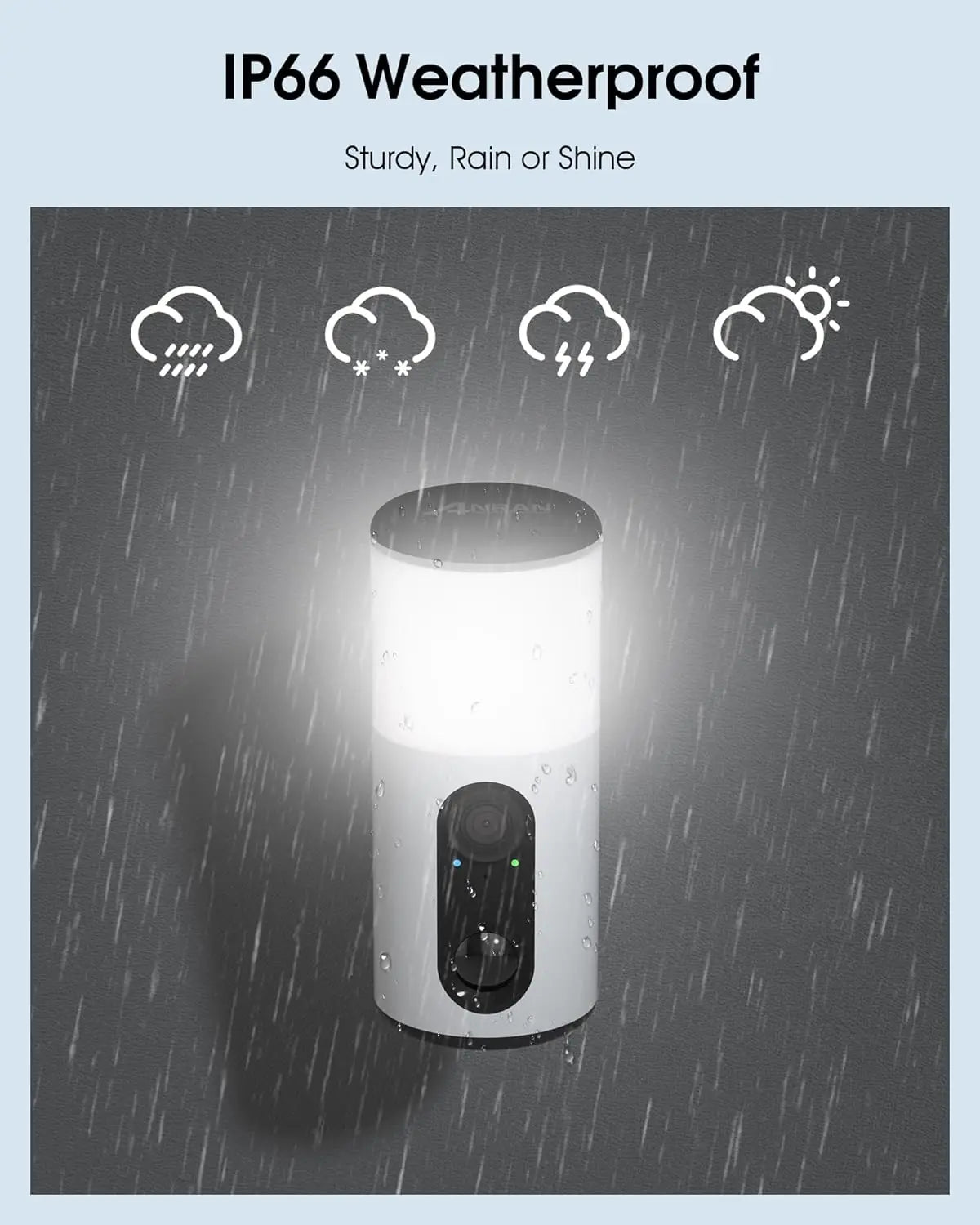 ANRAN 2K Solar Security Camera,Wireless WiFi Floodlight Camera Outdoor,Color Night Vision,Motion Detection,Spotlight Siren Alarm