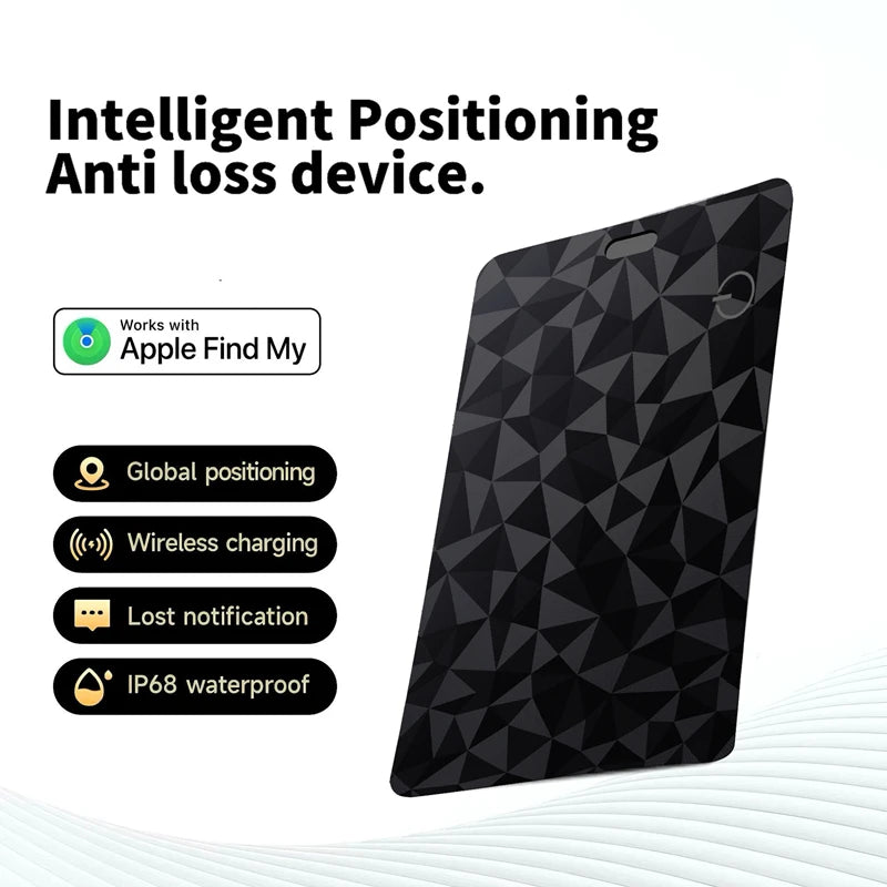 Wallet Anti-loss Card Location Tracking Smart Air Tag Card Pet Tracker Bluetooth Device Ultra-thin Card Wireless Charging 2025