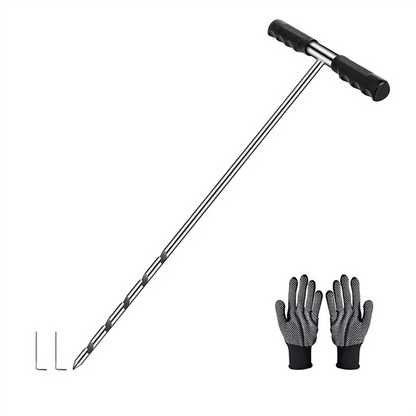 Solid Stainless Steel Ground Probe With T-Handle