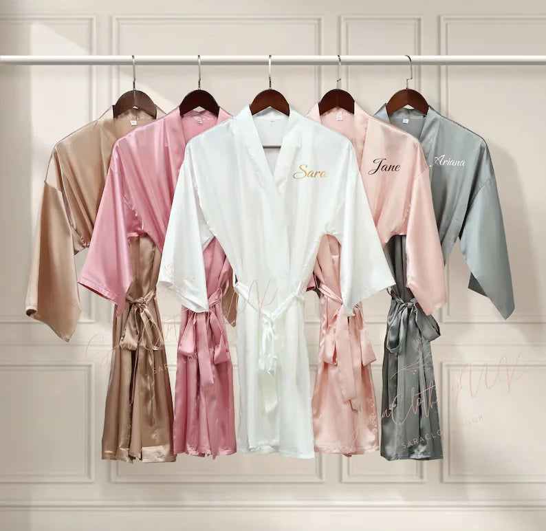 Bridesmaid Robes, Personalised Name