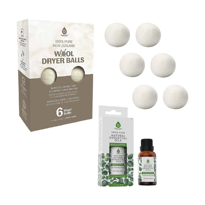 Pursonic Laundry Care Bundle – Wool Dryer Balls & Essential Oil Set