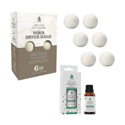 Pursonic Laundry Care Bundle – Wool Dryer Balls & Essential Oil Set