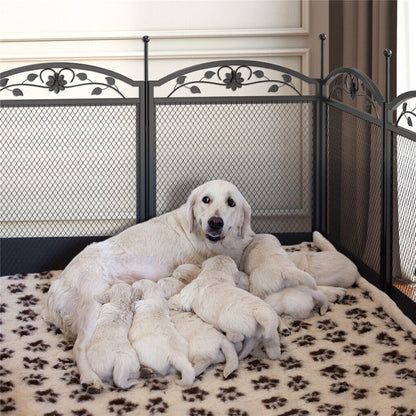 HeavyDuty Metal Dog Playpen w/ Waterproof Border