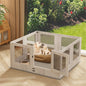 Large Dog Indoor Whelping Box, Tempered Glass & MDF