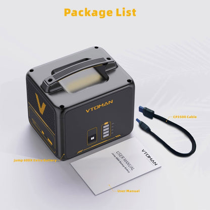 640Wh Solar Expansion Battery LiFePO4 BMS Jump 600X