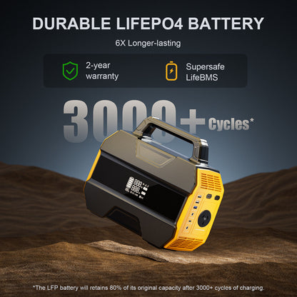 FlashSpeed 300 Solar Power Station 600W AC/DC for Camping AU