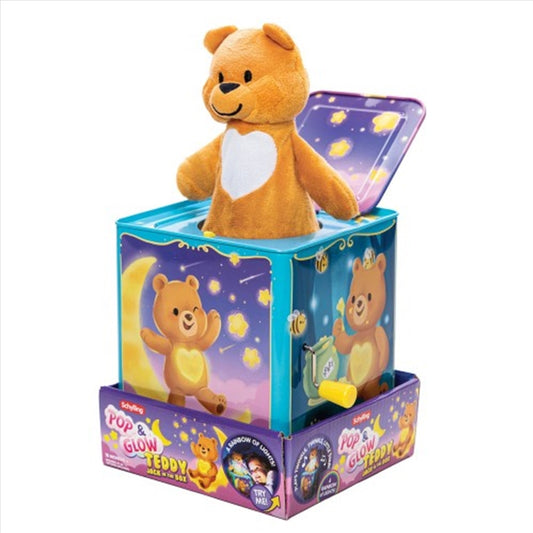 Schylling – Pop and Glow Teddy Jack in the Box