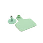 100x Cattle Ear Tags 6x7cm Set - Medium Green Blank Cow Sheep Livestock Label