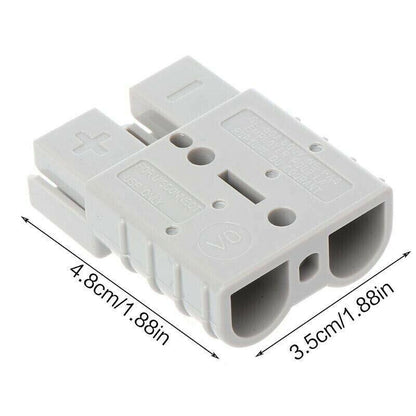10PCS Anderson Style Plug 50A 12V 24V DC Connectors for Solar 4WD Battery Systems