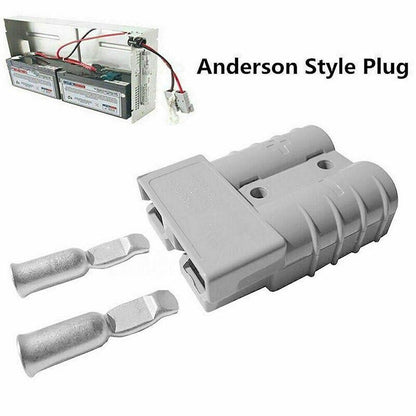 10PCS Anderson Style Plug 50A 12V 24V DC Connectors for Solar 4WD Battery Systems