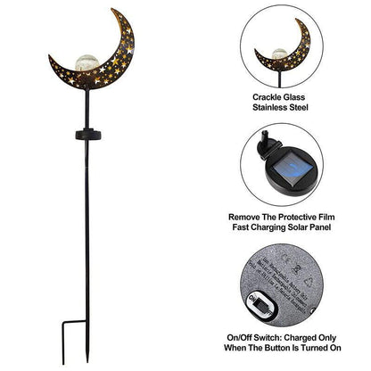 Solar Lights LED Garden Decor Outdoor Path Lights Lawn Light Lantern Lamp - 1X Flame