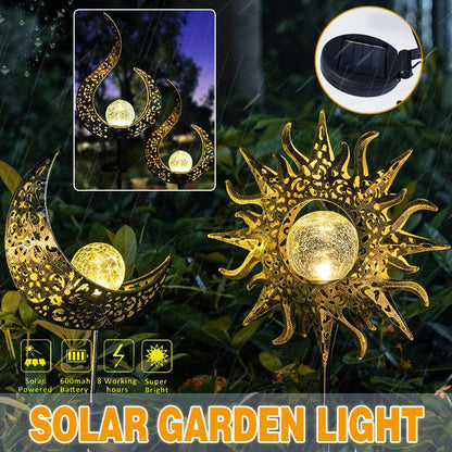 Solar Lights LED Garden Decor Outdoor Path Lights Lawn Light Lantern Lamp - 1X Sun
