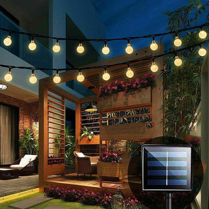 100/200Led Solar Globe String Lights Fairy Festoon Outdoor Party Decor - 22M 200LED