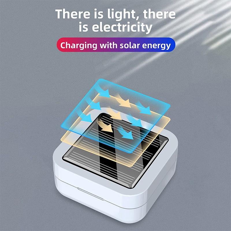 Mini Solar Sport Bluetooth Earphones with Charging Box