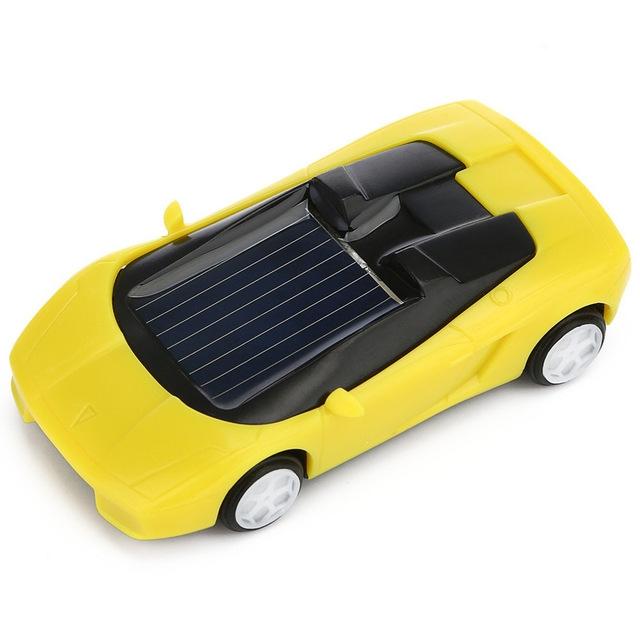 3-piece Solar Mini Car Racer Toy for Kids - Powered by the Sun - Black