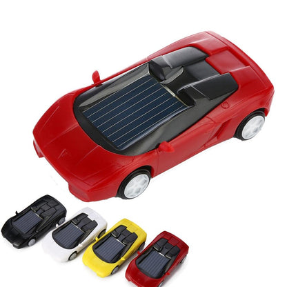 3-piece Solar Mini Car Racer Toy for Kids - Powered by the Sun - Red