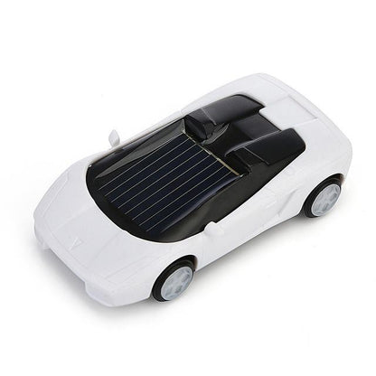 3-piece Solar Mini Car Racer Toy for Kids - Powered by the Sun - Yellow