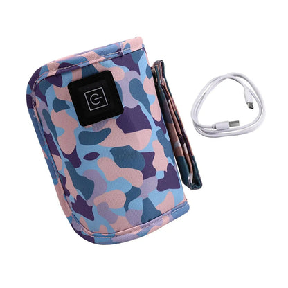 Vibe Geeks 3 Temperature Insulated Milk Baby Bottle Warmer- Usb Plugged-in - Blue