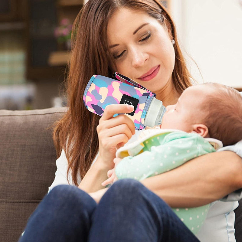 Vibe Geeks 3 Temperature Insulated Milk Baby Bottle Warmer- Usb Plugged-in - Blue