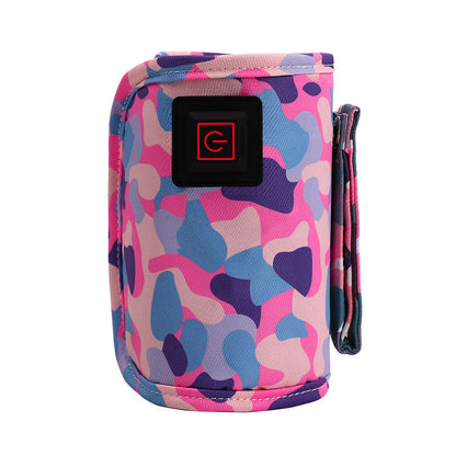 Vibe Geeks 3 Temperature Insulated Milk Baby Bottle Warmer- Usb Plugged-in - Pink