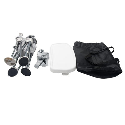 Vibe Geeks Foldable Camping and Dining Chair Outdoor Booster Seat for Toddlers - Grey