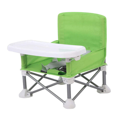 Vibe Geeks Foldable Camping and Dining Chair Outdoor Booster Seat for Toddlers - Khaki