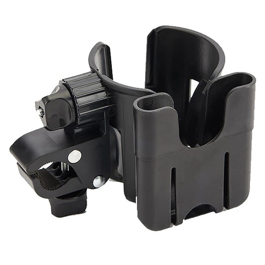 Vibe Geeks Convenient 2-in-1 Stroller Cup and Phone Holder for On-the-go Parenting - Black