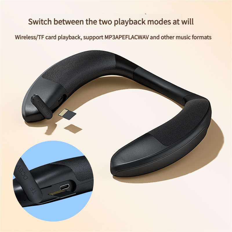 Stylish Neckband Wireless Bluetooth Speaker - Unleash Your Audio Freedom