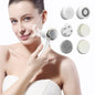 White 6-in-1 Electric Facial Cleansing Brush Set - Rechargeable & Waterproof