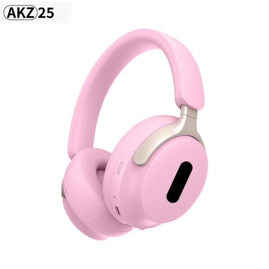 AKZ 25 Wireless Over-Ear Headphones - Bluetooth 5.3, Hi-Fi Audio, Noise-Isolating, Long Battery Life(pink)
