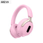 AKZ 25 Wireless Over-Ear Headphones - Bluetooth 5.3, Hi-Fi Audio, Noise-Isolating, Long Battery Life(pink)