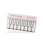 Mini Pocket Piano Electronic Keyboard - 19 Keys, Multiple Modes, LED Lights, Portable Musical Toy(pink)
