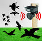 Dark Green Solar Powered Ultrasonic Animal Repeller - Motion Activated Outdoor Pest Deterrent for Garden